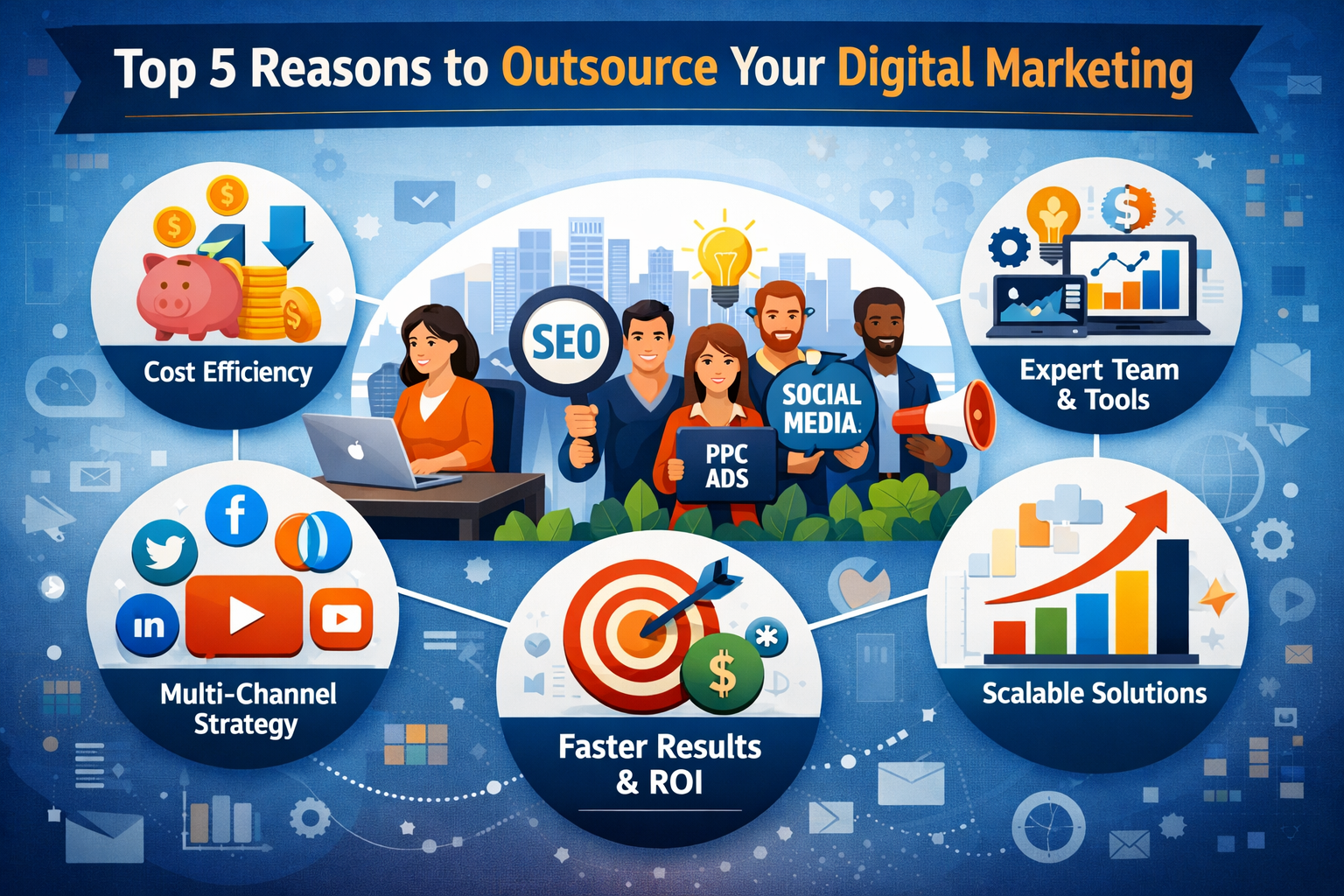 Top 5 Reasons to Outsource Your Digital Marketing – A Complete Guide for Businesses